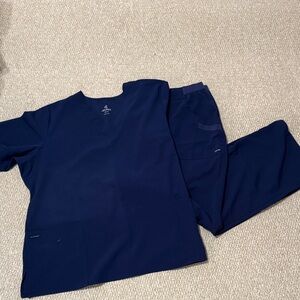 Jockey Deep Blue V-Neck Scrub Top